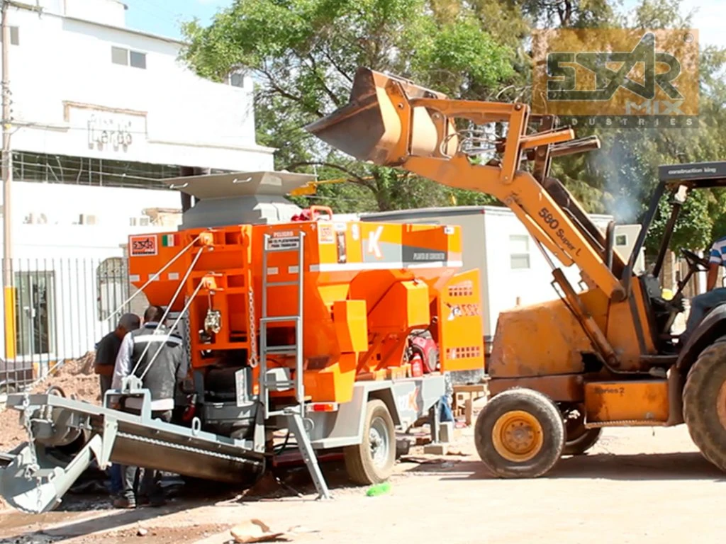 327KMobile discharge producing concrete